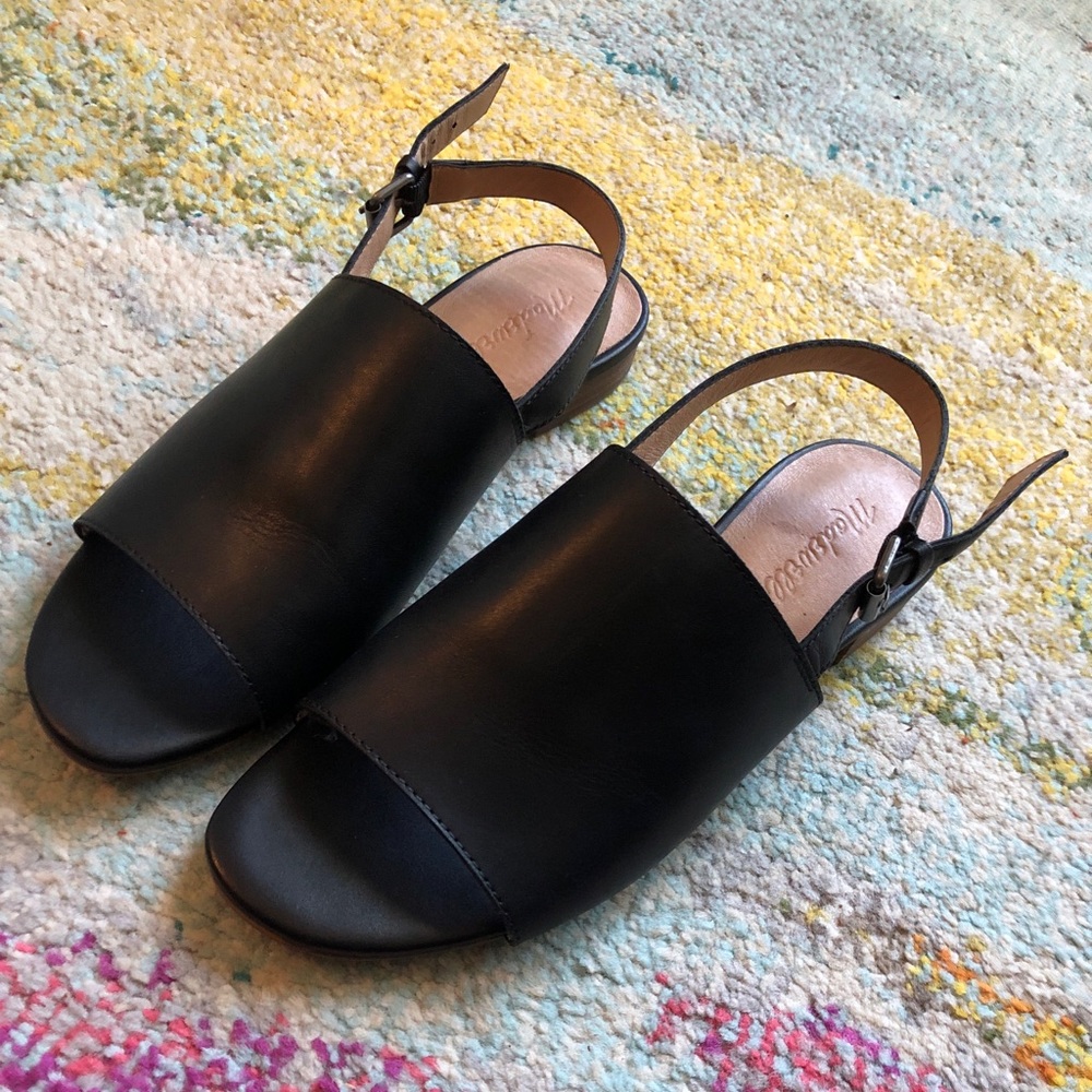 MADEWELL Noelle Leather Slingback Sandals Size 8
